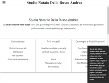 Tablet Screenshot of notaiodellorusso.com